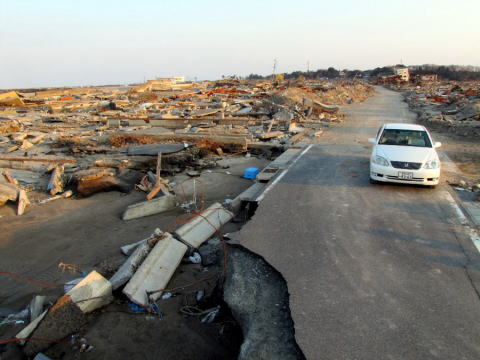 東北関東大震災に伴う新地町の津波被害状況（一部）
