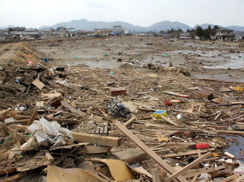 東日本大震災に伴う新地町の津波被害状況（一部）