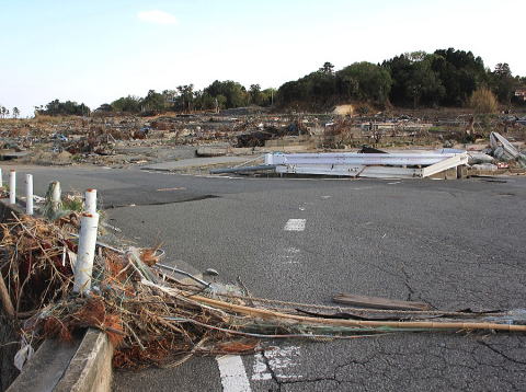 東日本大震災に伴う新地町の津波被害状況